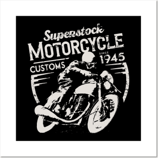 Vintage Superstock Motorcycle Customs Posters and Art